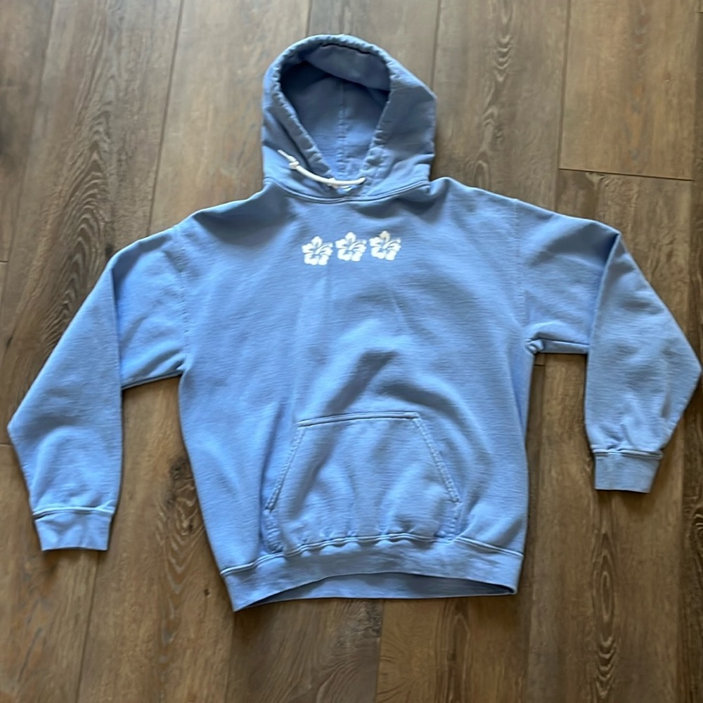 Light blue hoodie summertime